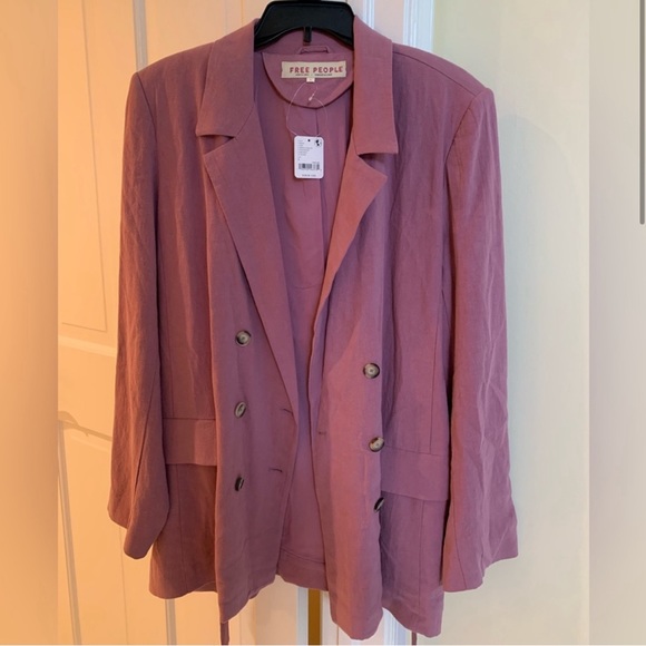 Free People Tie Front Blazer - Brand New With Tags - Picture 6 of 9